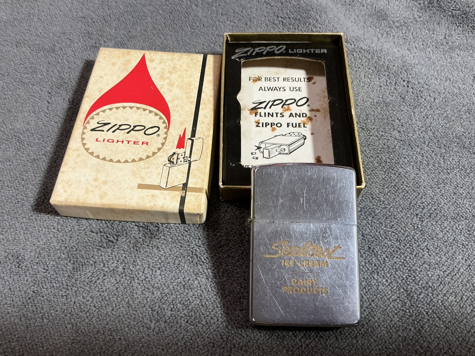 Vintage 1963 Zippo Lighter – Sealtest Ice Cream