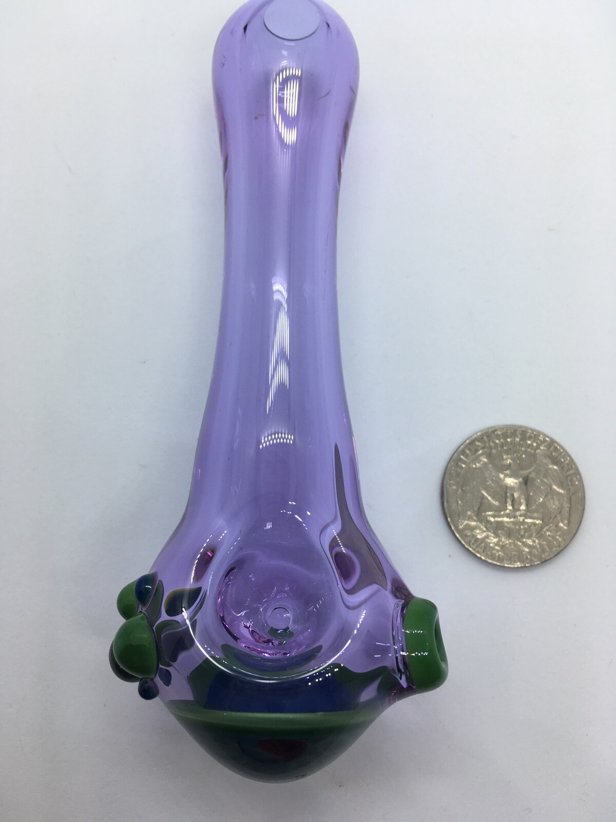 Blue and Green Mosaic highlights Glass Pipe