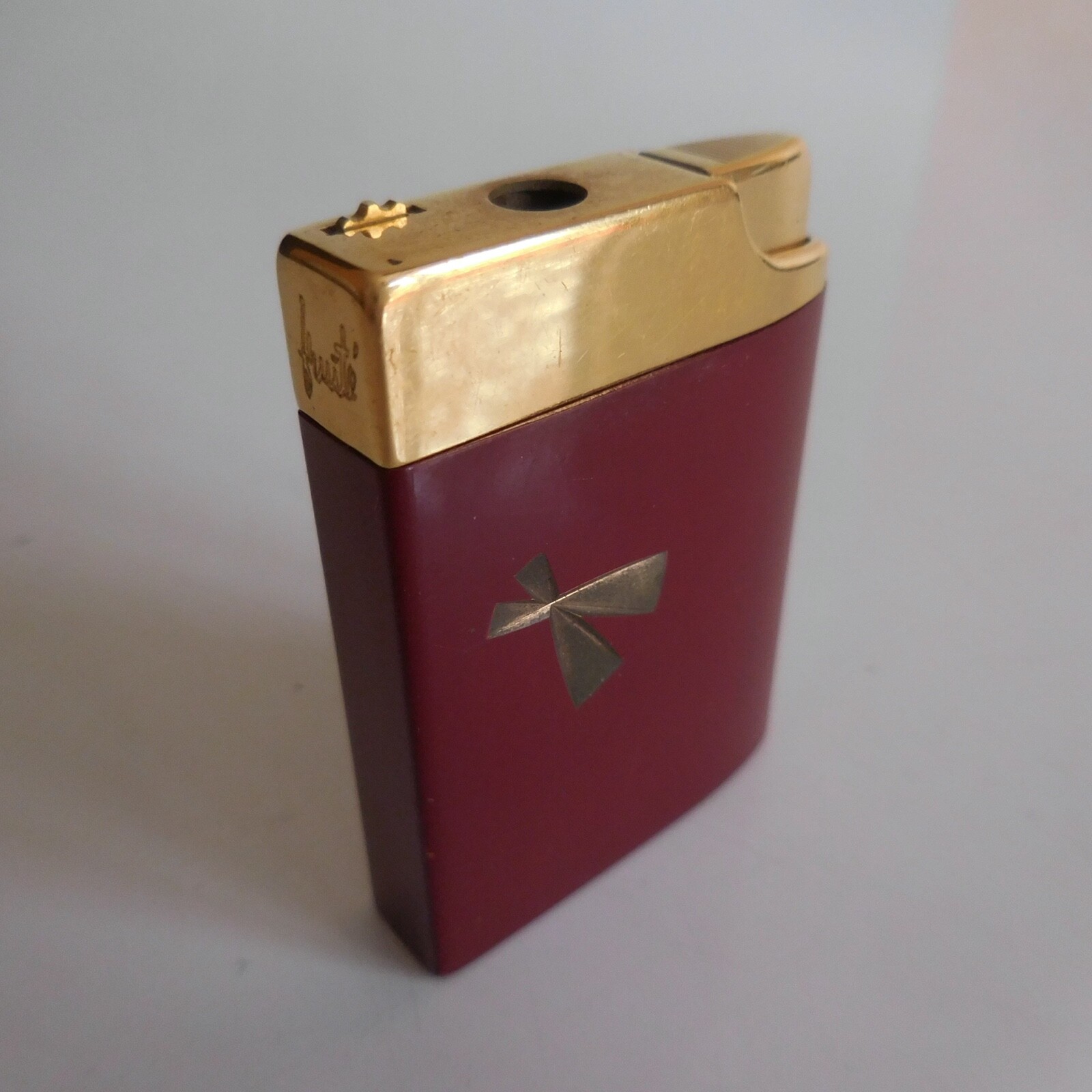 Silver Match Dandy Fruity Lighter By Robert Hocq Art Deco 1960 France N4664