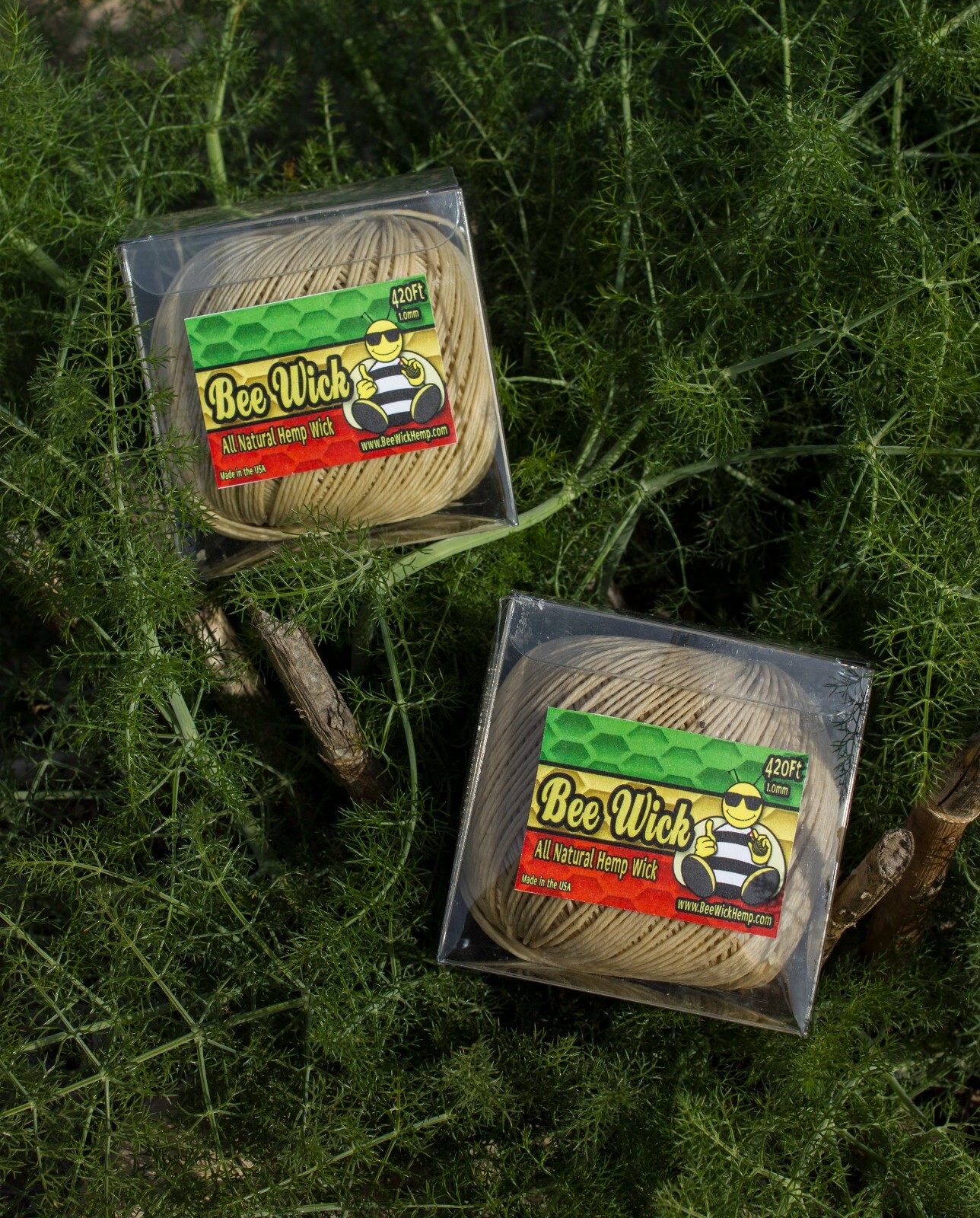 100% Organic Hemp Wick by Bee Wick Hemp- 420 FT Spool (1.0mm)