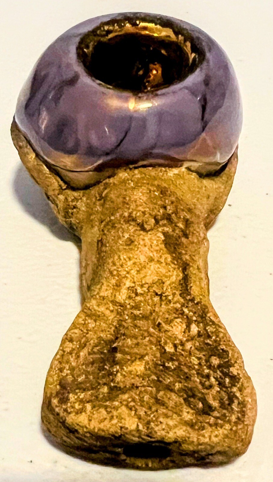 Hawaiian Lava Stone Hand Pipe Celebration Pipe Signed And Numbered #45