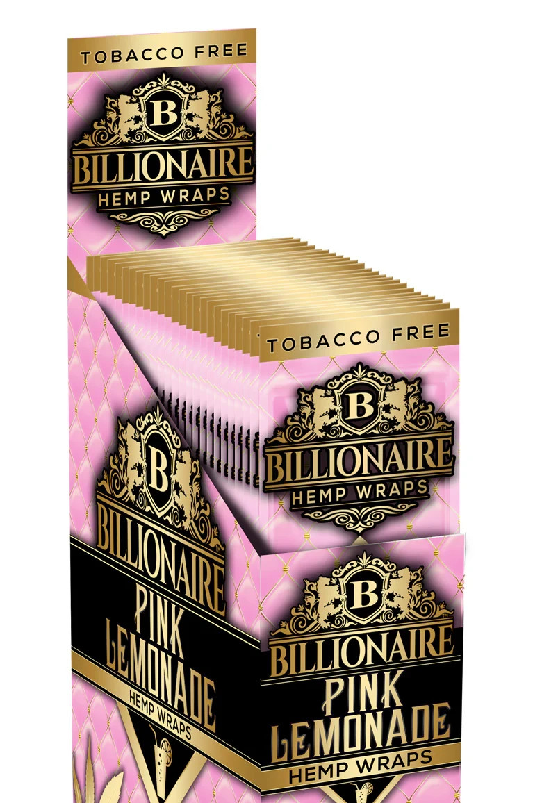 Billionaire Wraps – Pink Lemonade – 2 Wraps Per Pouch – 25 Pouches Per Box
