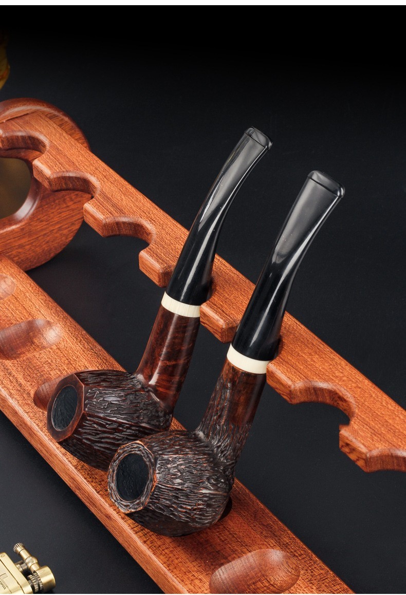 Smoking Pipe Rack,Wooden Pipe Stand for Tobacco Smoking Pipe, Smoking Pipe Stand