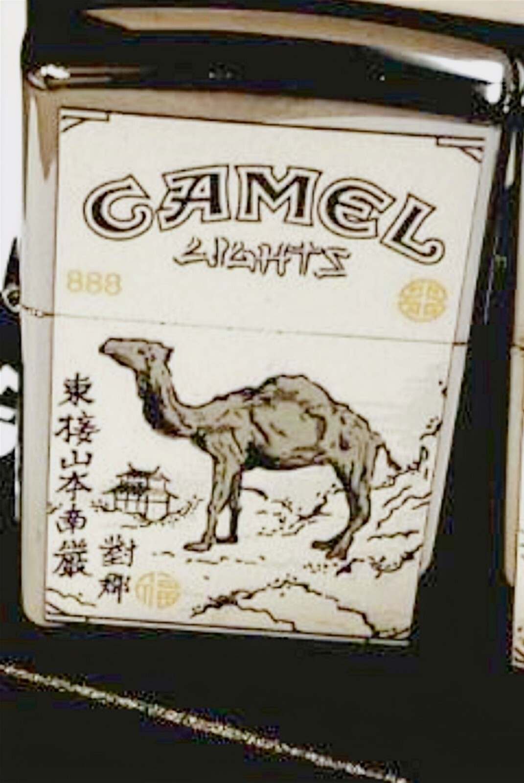 Zippo Camel Lights Aisa Gold CZ 1006 LIMITED EDITION ONLY 50 MADE BLACK ICE CASE