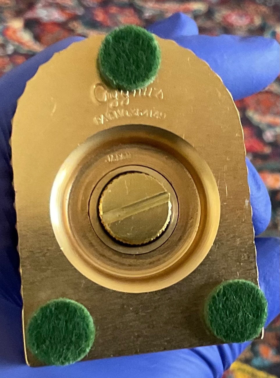Vintage Clean Golden Cygnus Table Lighter / VG / Works Perfect.