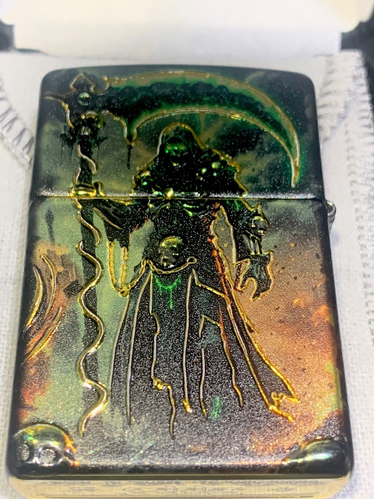 Zippo Skull ghost Zippo Lighter , Limited Edition 5/10 Velvet box
