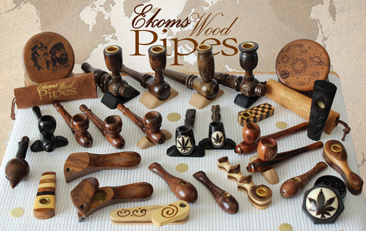 BUNDLE Curved, Esquisite, & Fishy, Premium Wood Hand Crafted Smoking Pipes
