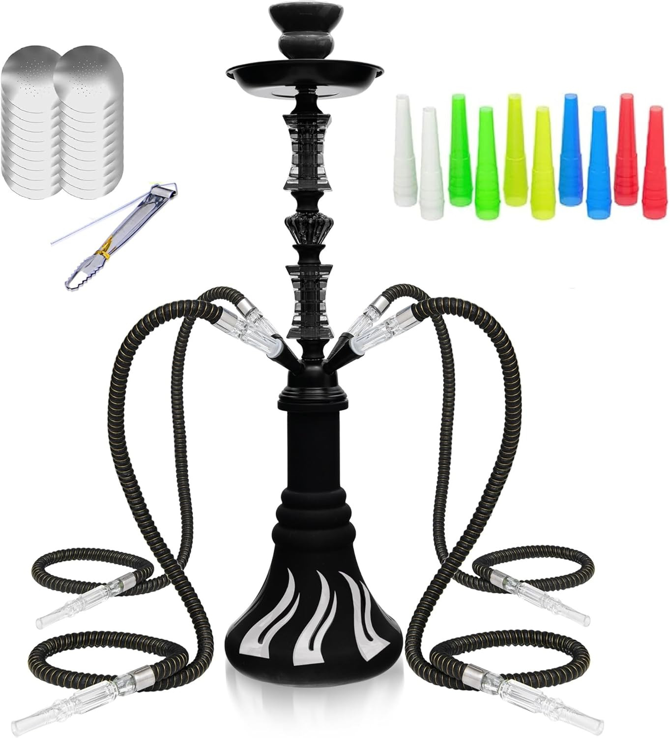 22″ Hookah Set with Everything,Premium Hookah Shisha Set