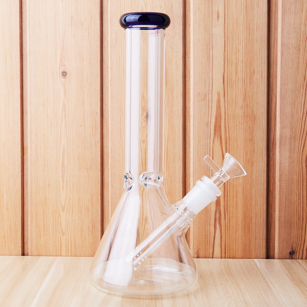 10″ Heavy Duty Glass Bong Glass Water Pipe Smoking Tobacco Pipe Beaker 14MM Bowl