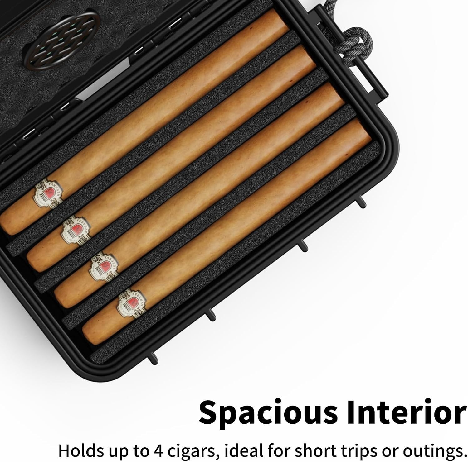Cigar Humidor, Clgcraft Travel Cigar Humidor Box- Portable Cigar Case with Humid