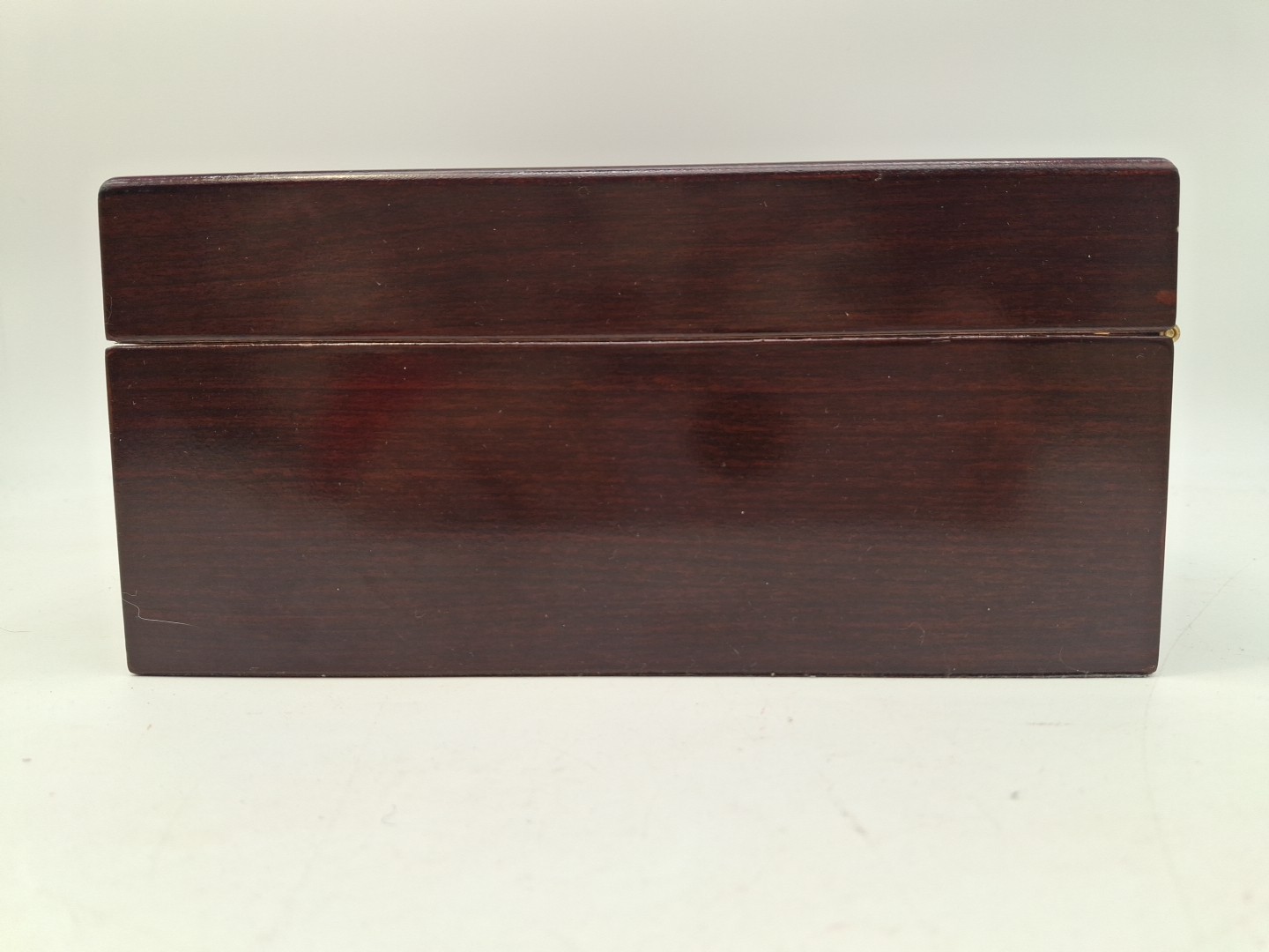 Humidor Supreme Wood Cigar Box Cedar Lined w Hygrometer Glass Top See Through