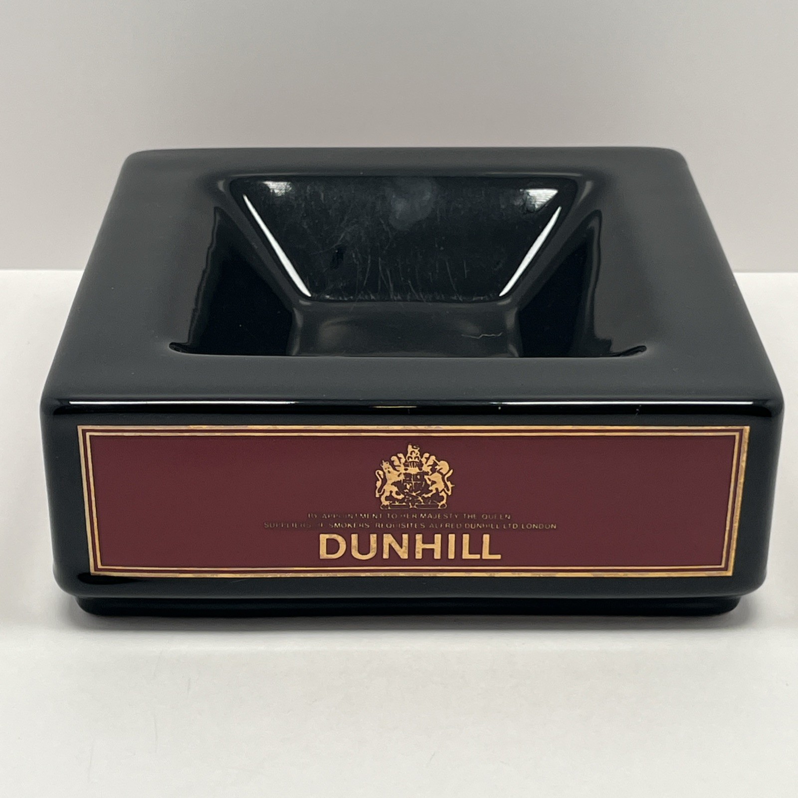 Vintage Wade Dunhill Ashtray Large Cigar Cigarette London Paris New York 7″x 7”