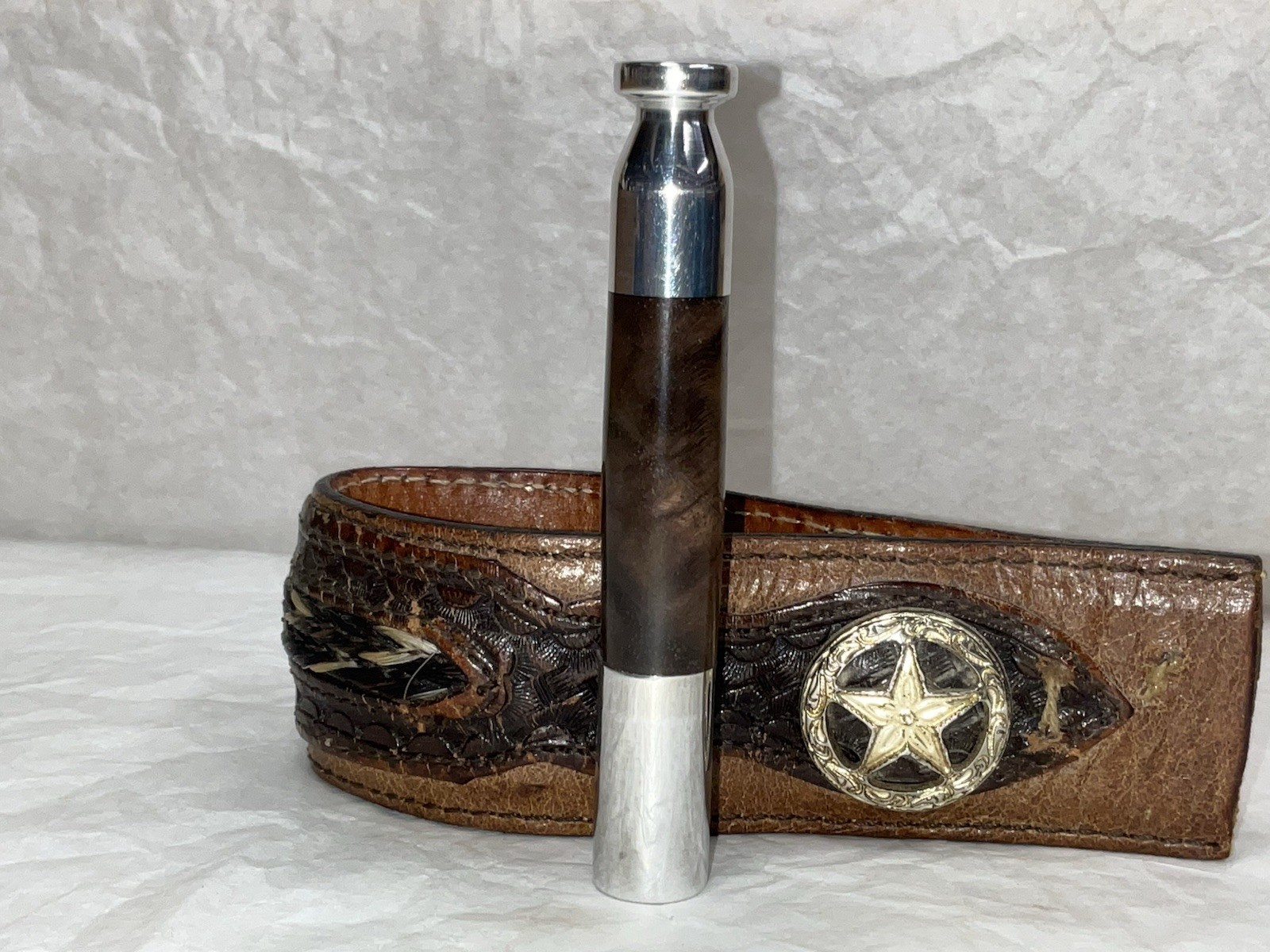 Tobacco Pipe Tamper And Pick Tool, Walnut Burl And Aluminum!!!!