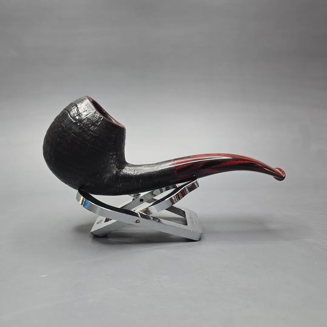 Herriot Pipes Partially Sandblasted Danish Egg Handmade Briar Pipe, New
