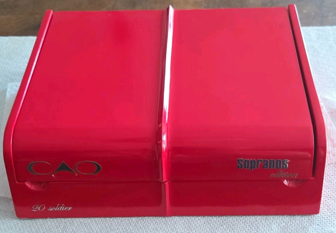 💰RARE 2005 CAO Sopranos Red Trunk Mob LIMITED EDITION Cigar Box🔥 Nice Have A👀