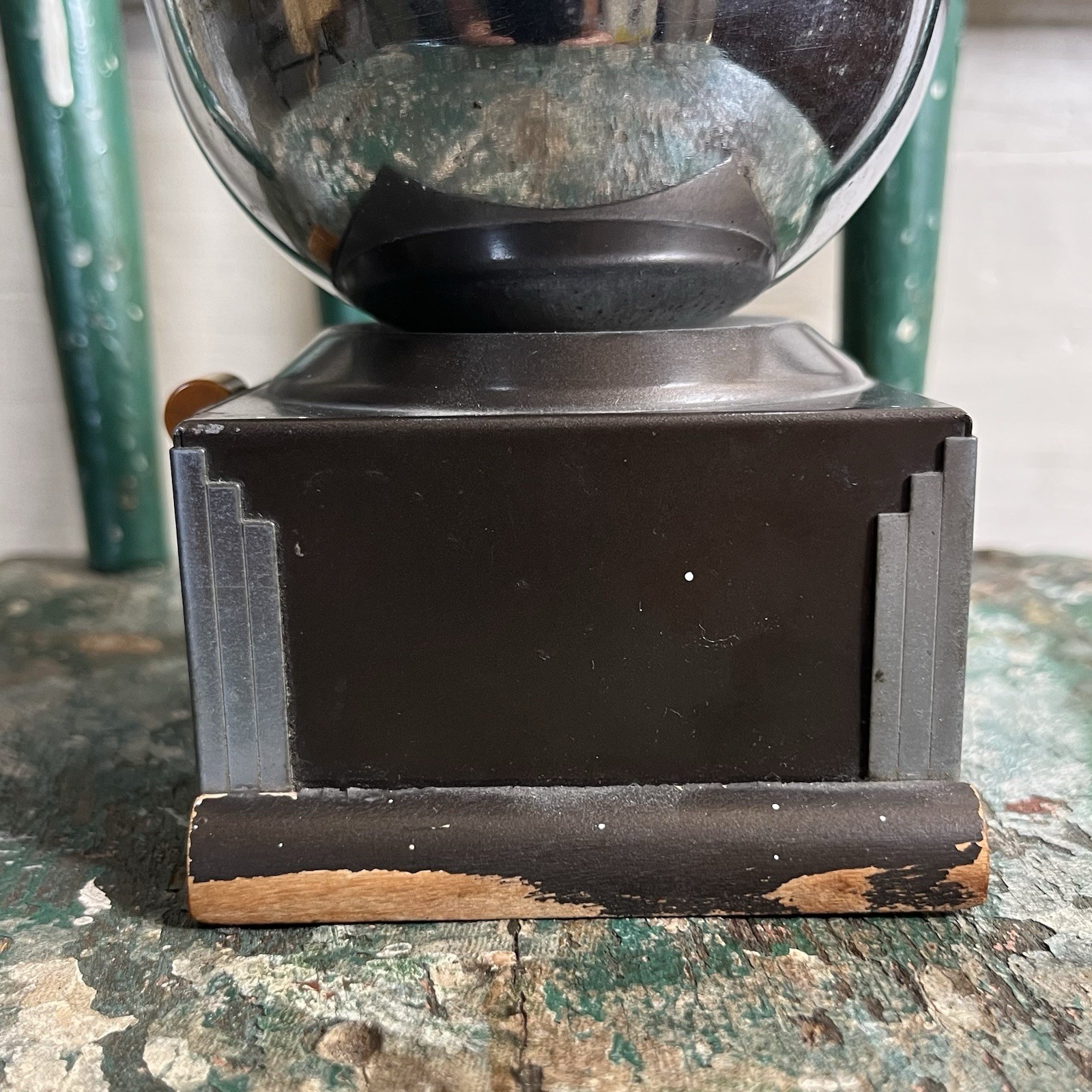 Rare American Art Deco Chrome & Black Smokador Hi-Ball Ashtray/Cigarette Box