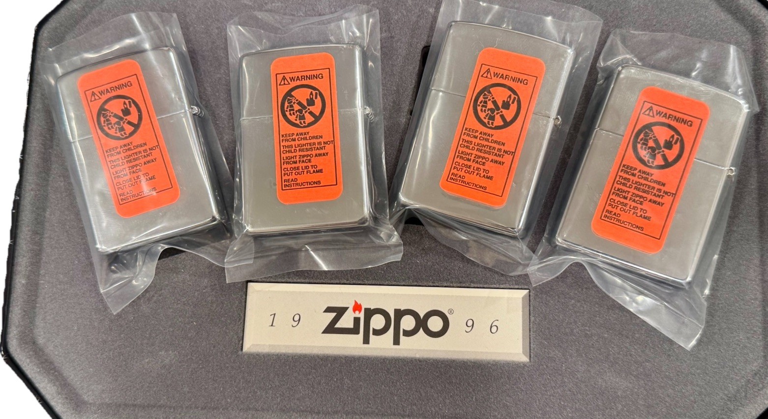 Zippo Playboy Pinup Girls The Four Seasons Collectible Lighter Set 1996 Rare