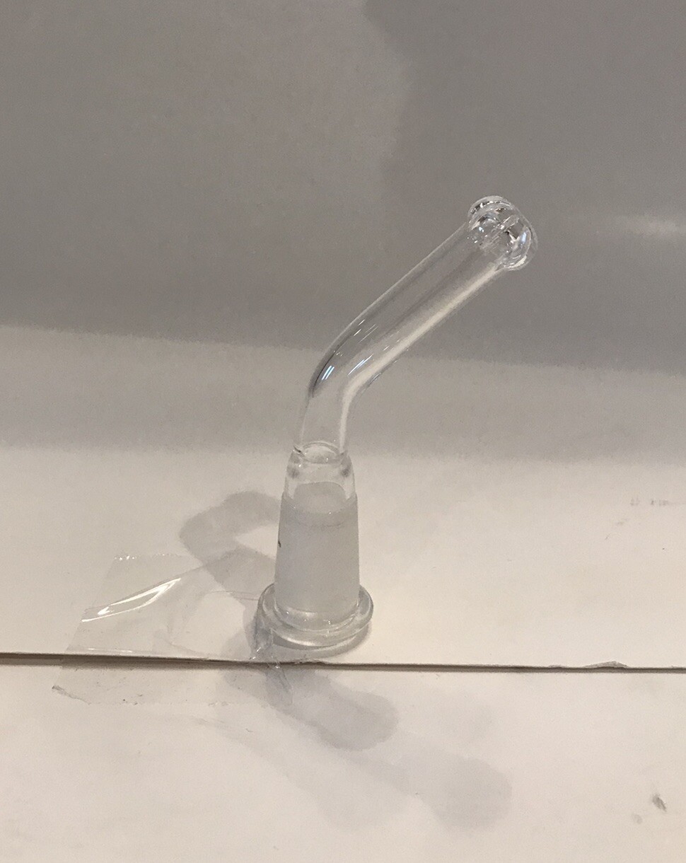 3” Inch Downstem Showerhead Perc Curved Glass 45 Degree Bent 14mm Grommet