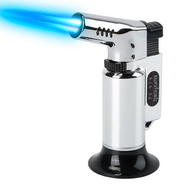 3 Jet Flame Torch Lighter Kitchen Cigar Adjustable Gun Welding Refillable Butane