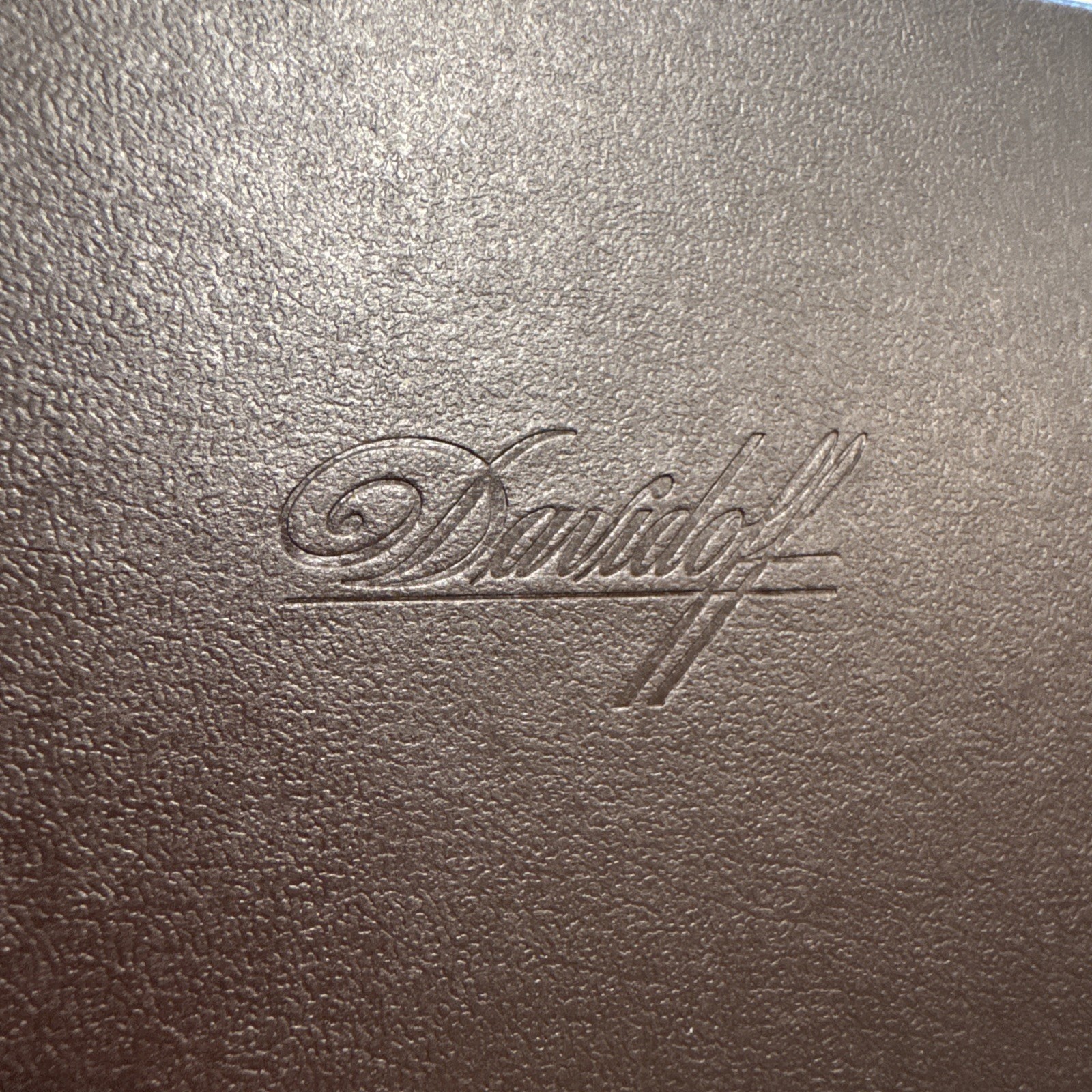Davidoff Black Leather Travel Triple Cigar Case Holder