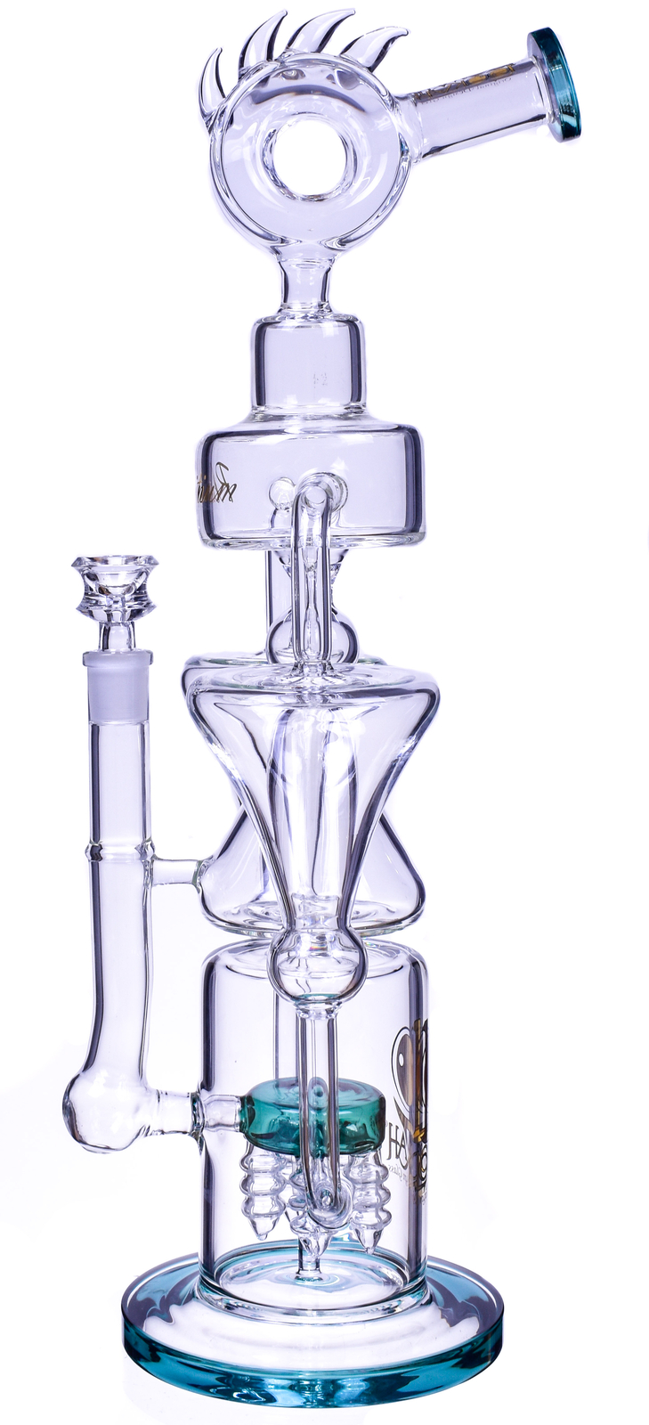 THICK Bong Lookah® 17″ TALL Alien BONG Heavy Glass Water Pipe HOOKAH TEAL *USA*