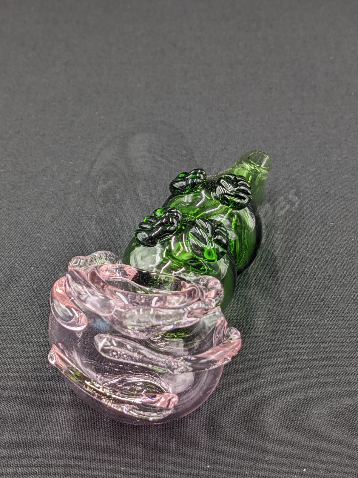 4.5″ Tobacco Smoking Pipe Bowl Glass Hand Pipe Pink Flower