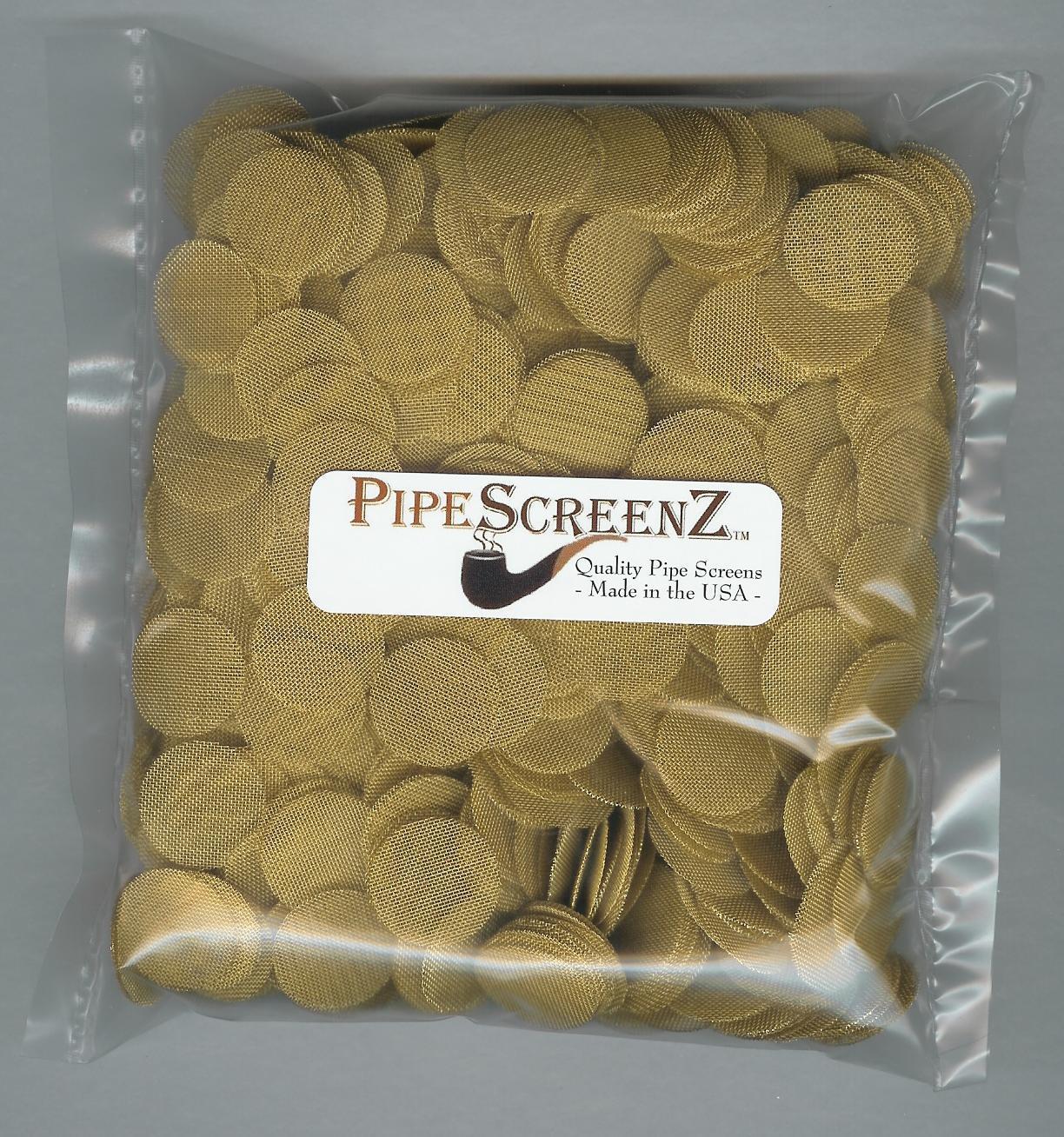 PIPESCREENZ™ BRAND 3000 (3 X 1000 count) .750″(3/4″) Bulk Lot BRASS PIPE SCREENS