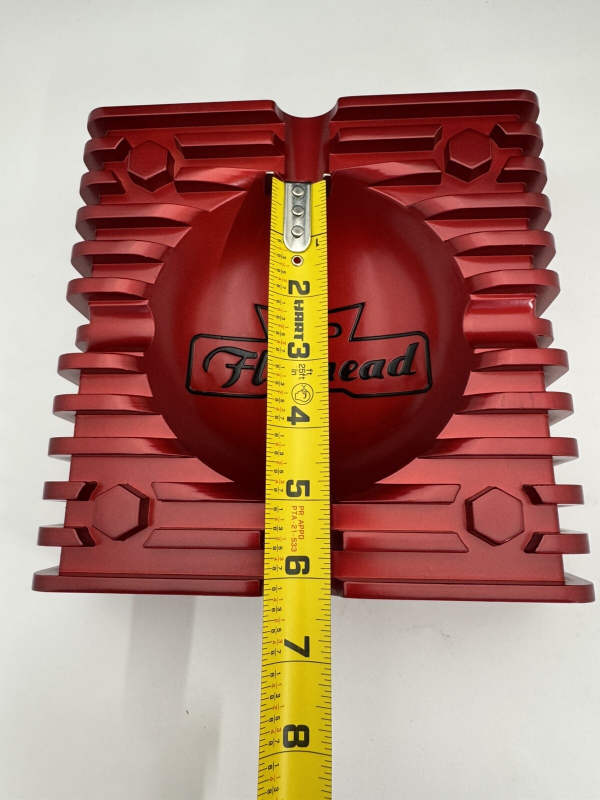 CAO Flathead Metal Cigar Ashtray – Red – New