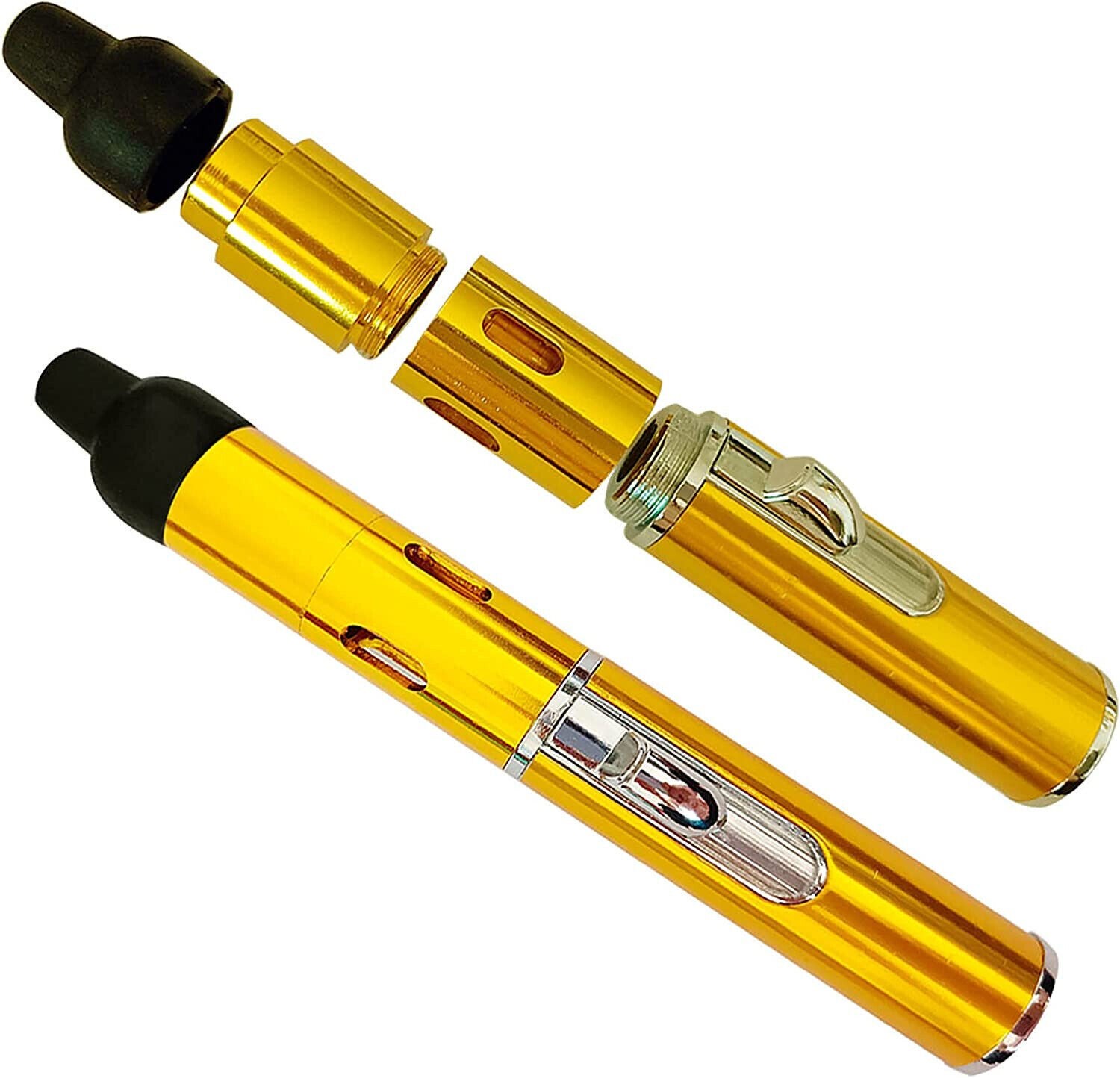7pcs All-in-1 Pipe Windproof Click Butane Refillable Torch Lighter Click-N-Hit