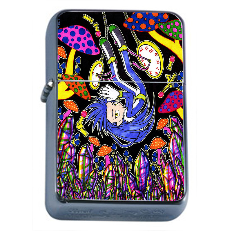 Bad Trip Cartoon Em1 Flip Top Oil Lighter Wind Resistant
