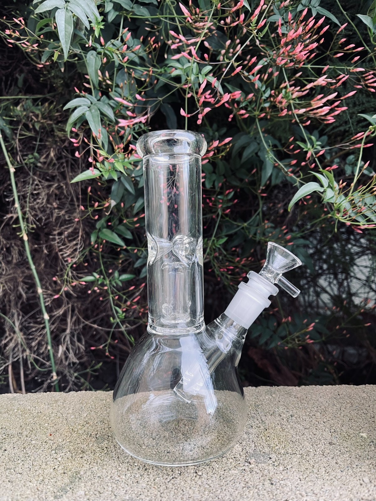 Premium Thick Glass 9″ Inch Clear Glass Hookah Water Pipe Bong with 14mm Bowl