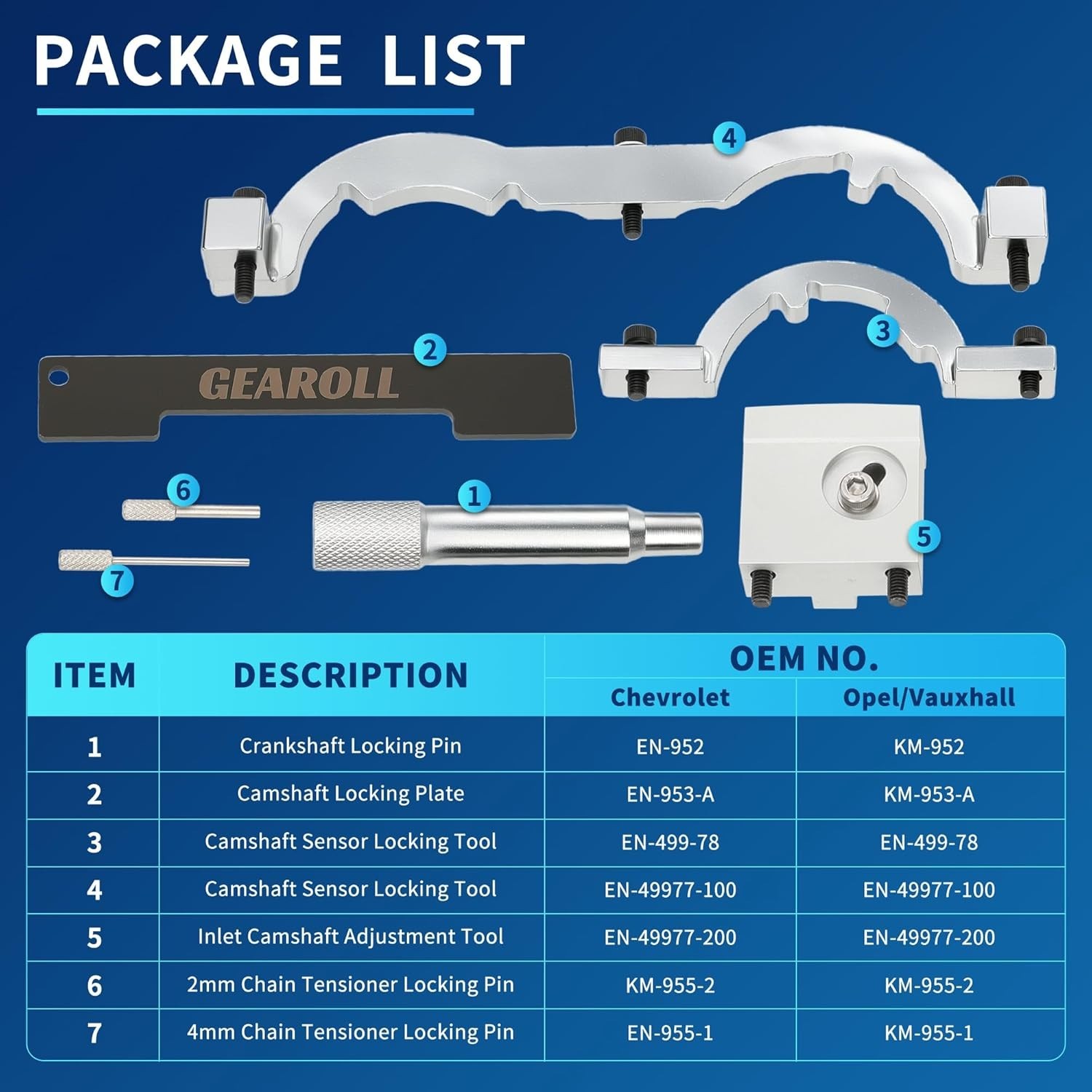 1.0 1.2 1.4 L Turbo Engine Timing Tool Kit Compatible with Chevrolet Chevy Cr…