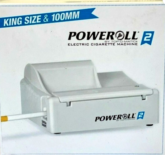 POWEROLL 2 Top-O-Matic Electric Cigarette Machine – King Size & 100mm NEW