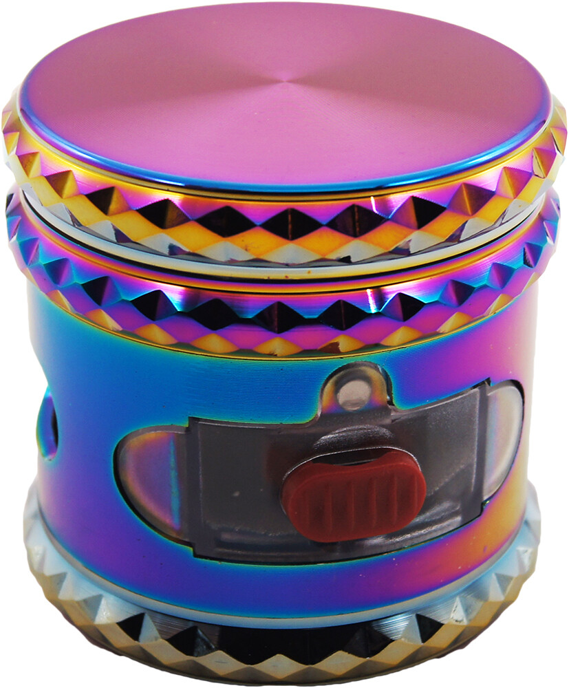 2.6″ 4Piece Large Metal Herbal Herb Spice Smoke Tobacco Grinder Chromium Crusher