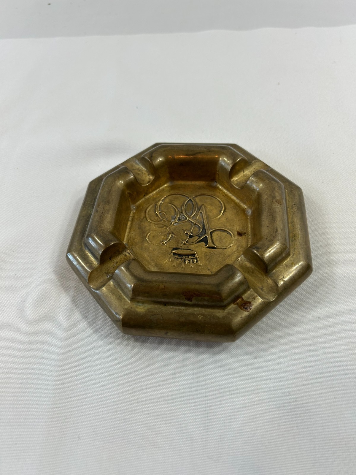 1982 VSOE Venice Simplon Orient Express Solid Brass Ashtray France 5lbs