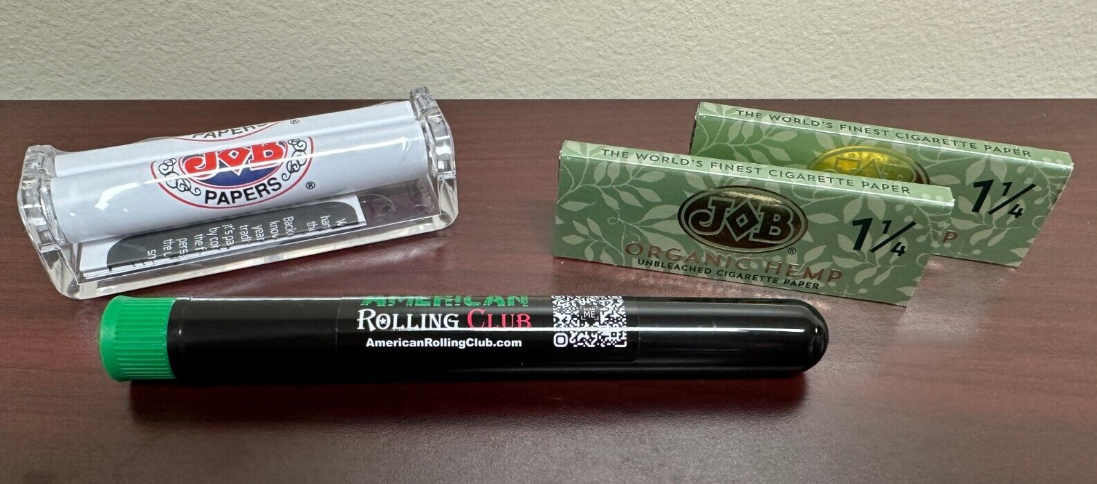 JOB Organic 1 1/4 MINI Tray Combo -79mm Roller-2 Organic 1 1/4 Papers- MINI Tray