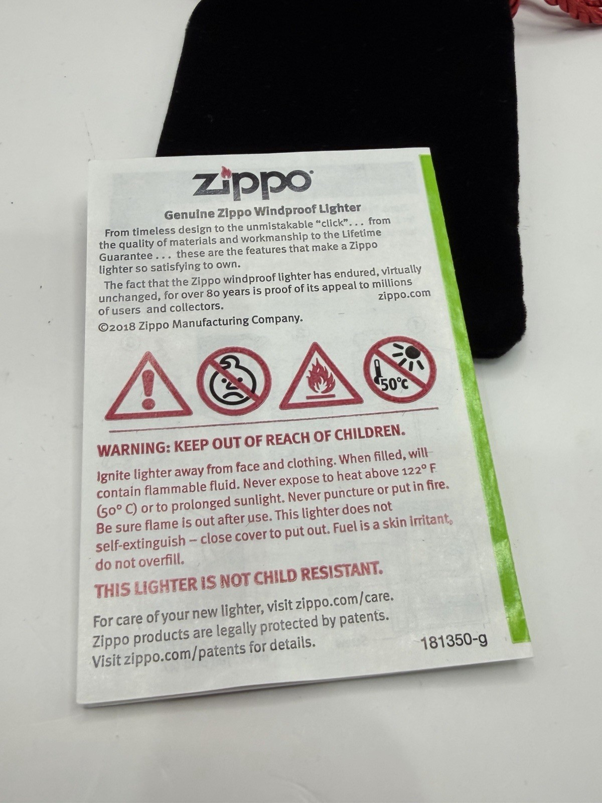 Zippo lighter 2022 167 Pipe Insert 40th Anniversary Collectible /1000 New In Box