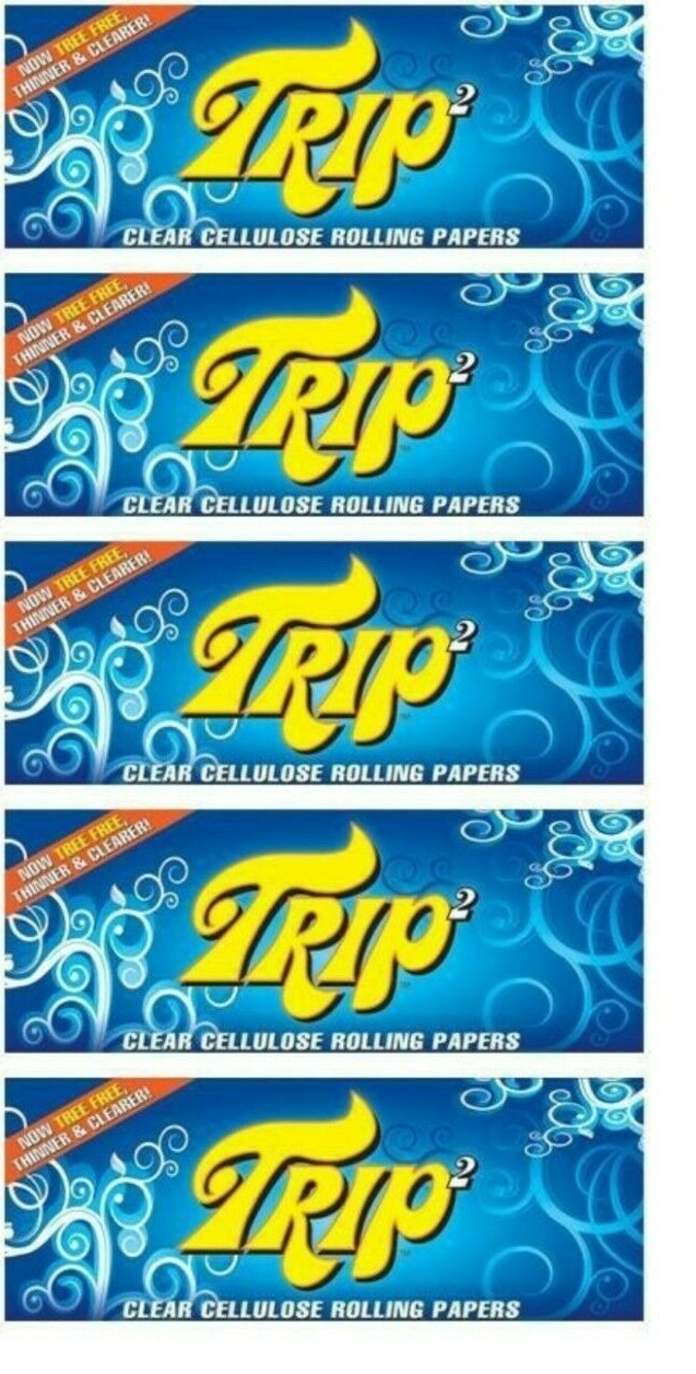 5x Trip 2 Rolling Papers 1 1/4 Trip2 50/Lvs Best Price! USA Shipped