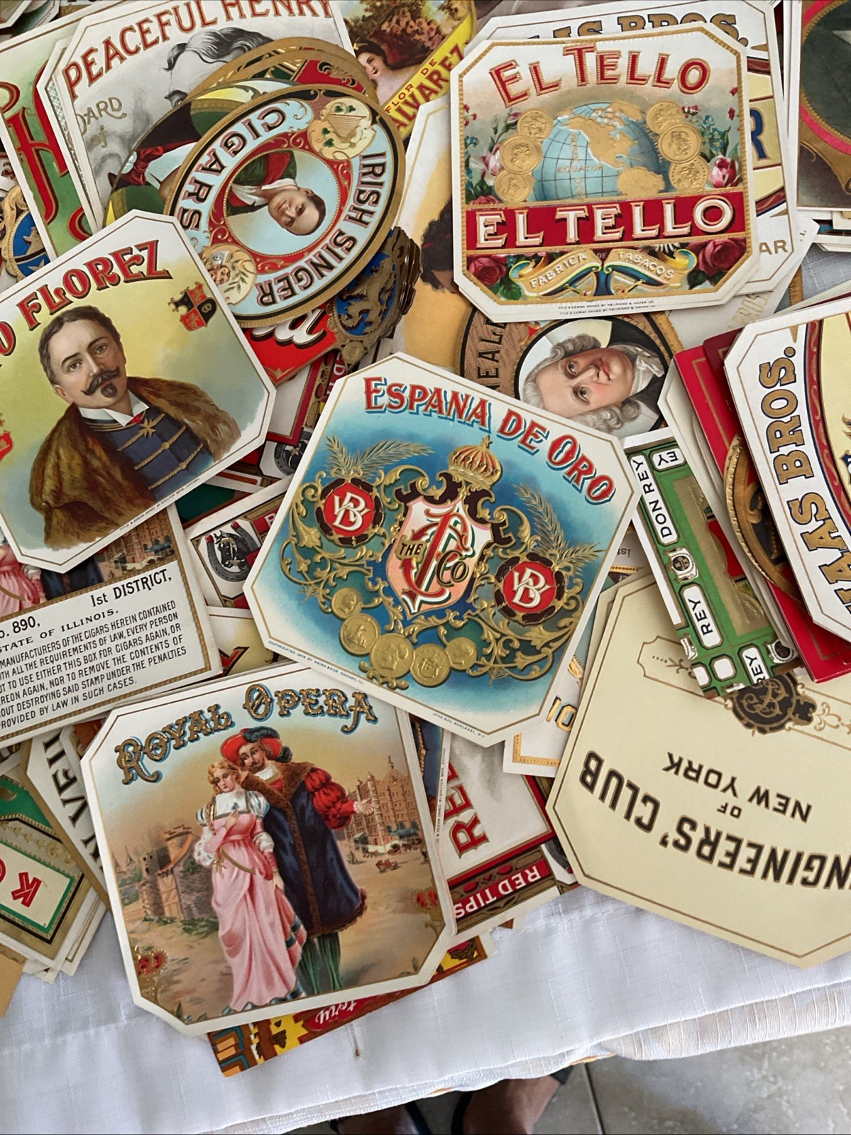VINTAGE OUTERS CIGAR BOX -LABELS-Lot of 10 Different-Free Shipping-