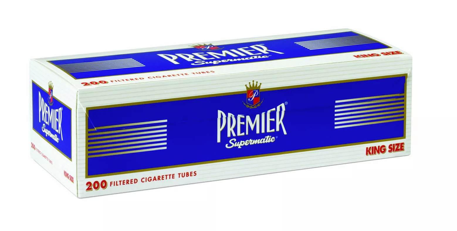 Premier Navy King Size Cigarette Tubes – 200ct Box (5-Boxes) – Free Shipping!