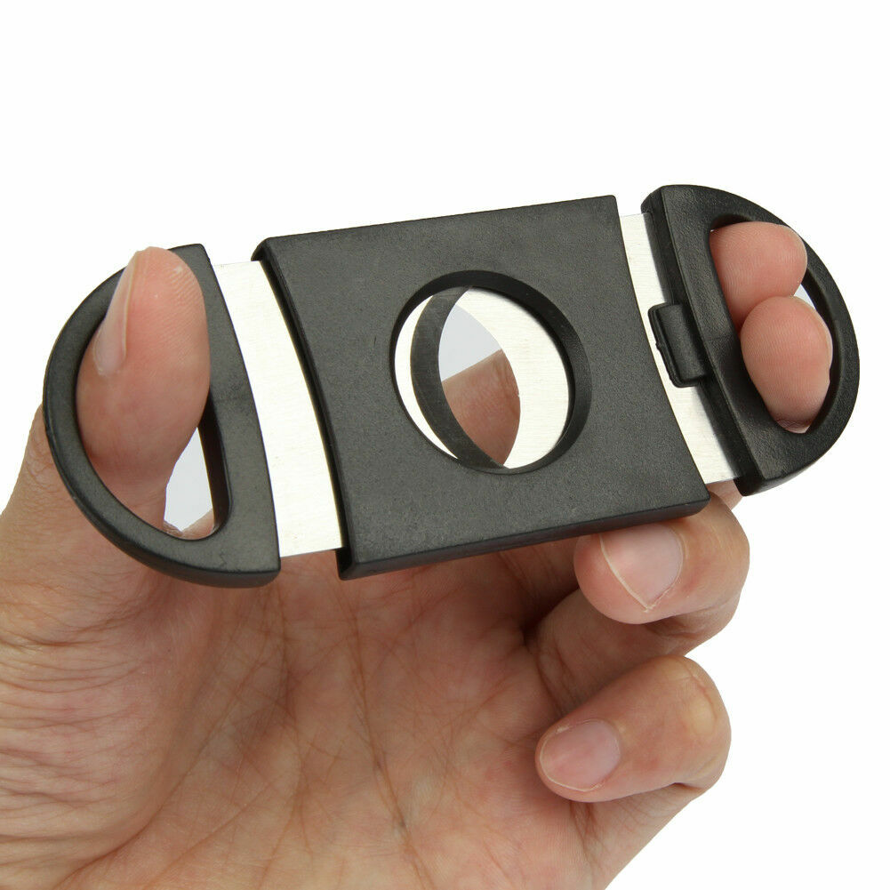 Cigar Cutter Stainless Steel Double Blade Guillotine Knife Pocket Cutter