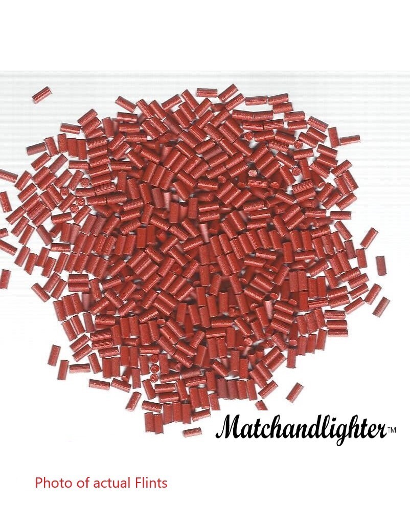 100 Red Lighter Flints for Fluid/ Gas Lighters Replacement Flint USA Ship