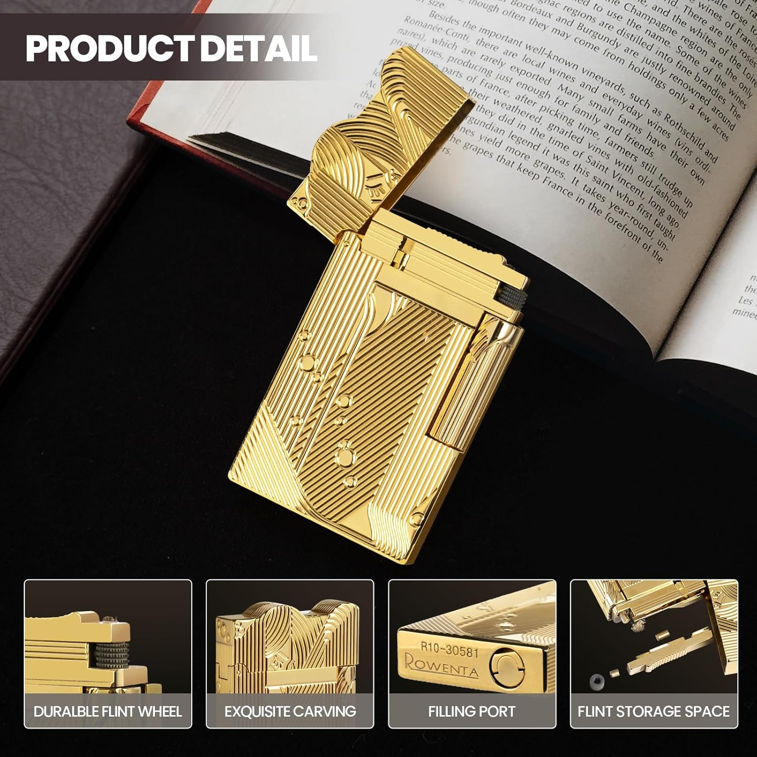 One Piece Sanji Lighter – Vintage Trench Cool Lighters Fluid Refill, Antique Cop