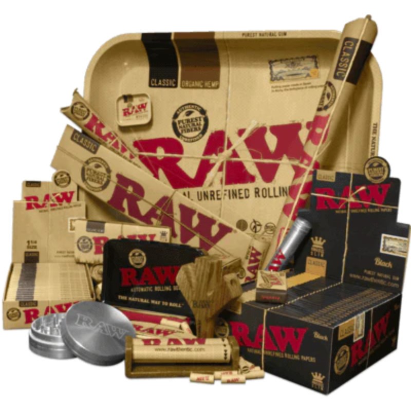 5x RAW Classic Phatty Papers Natural Rolling Paper Smoking Accessories New Pack