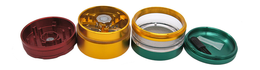2.5″ 63mm VIKING AXE Aluminum 4 Piece Grinder w/ 4 Layer Teeth Gift Box Rasta19