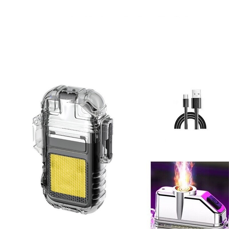 Rechargeable lighter waterproof transparent battery display lighter BLC