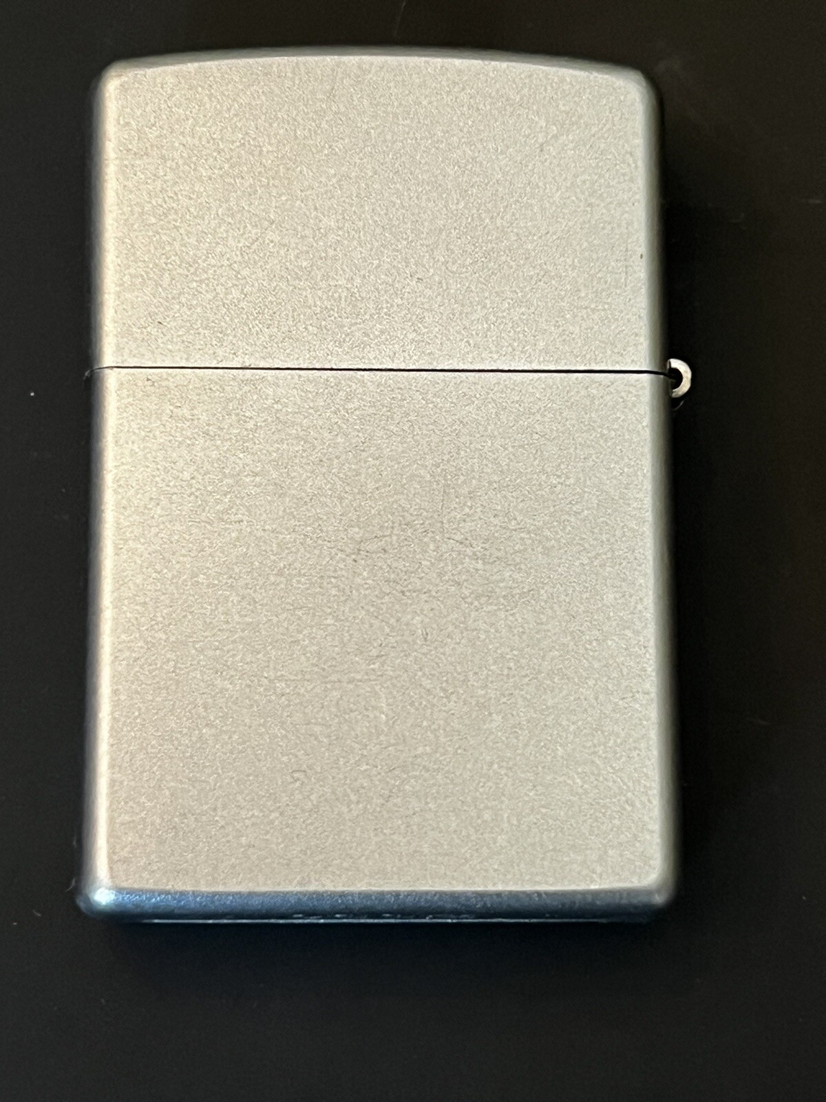 2005 Zippo Matte Silver Lighter w/ Side Scroll-Matching Insert – Box/Paperwork