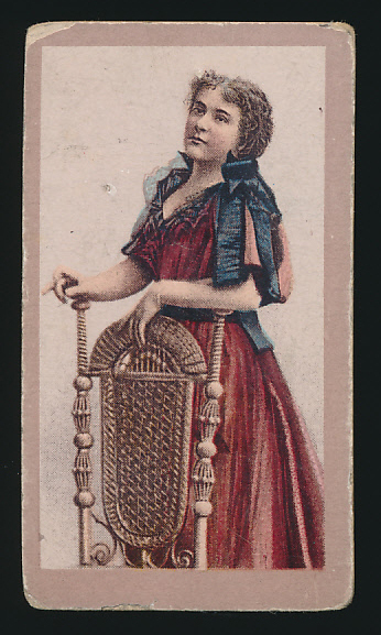 1900 T464-G No Brand ACTRESSES (Tobacco War) -Woman leaning on chair