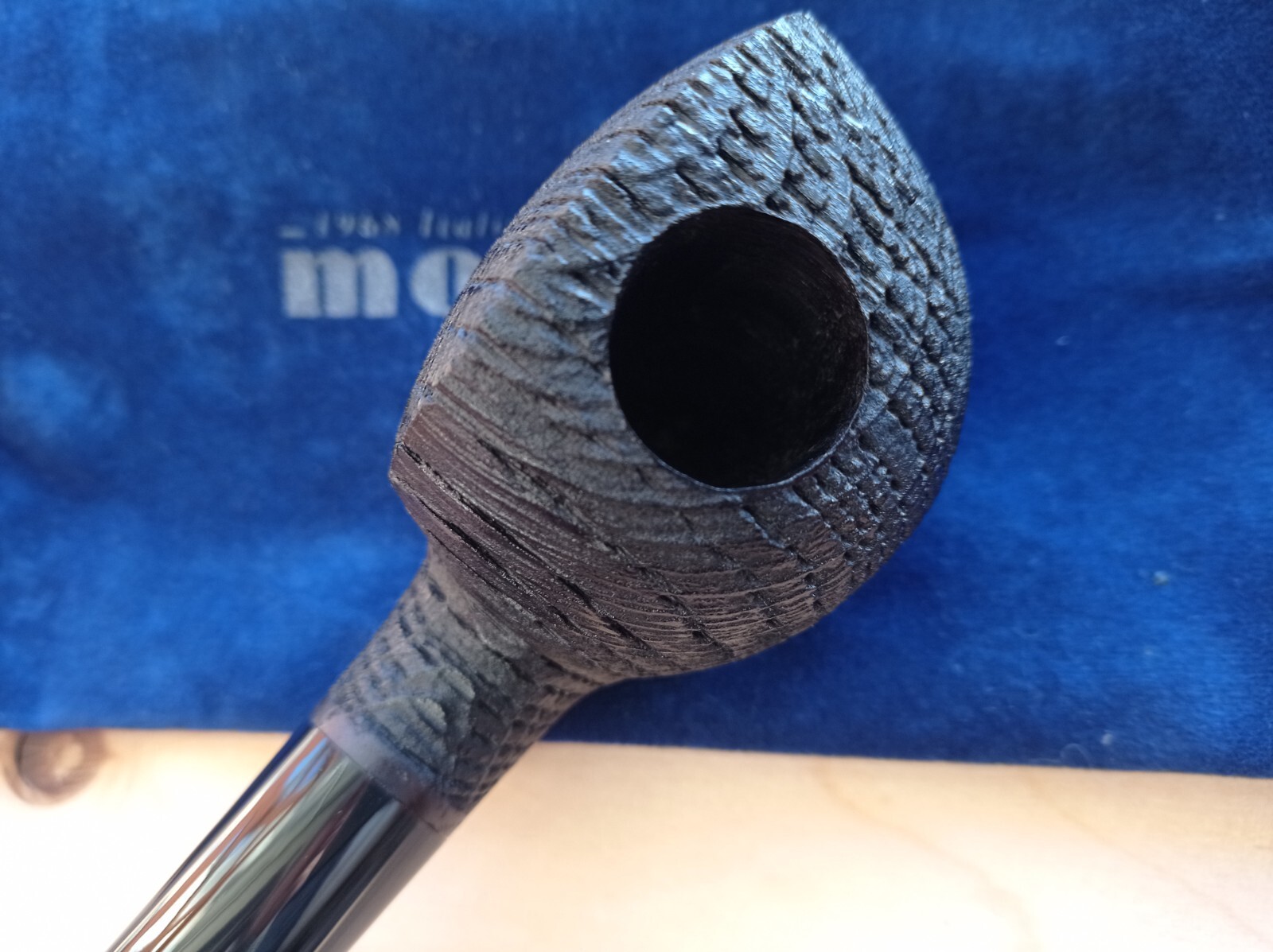 Moretti pipe Blowfish noir freehand morta wood handmade Italy 302 oz.2.2 gr.68