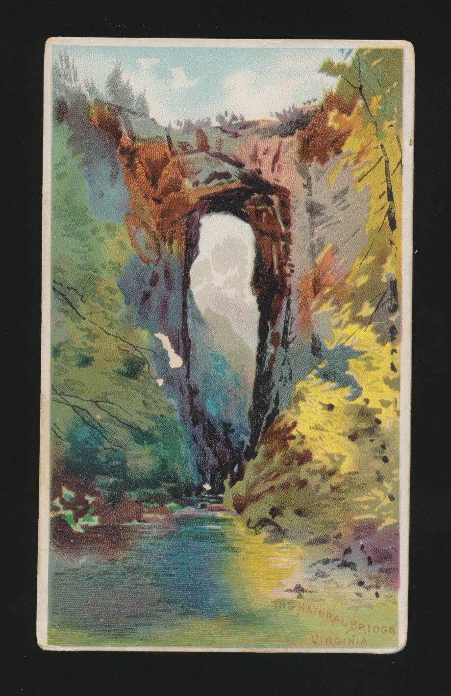 1890 N102 Honest Long Cut BRIDGES -The Natural Bridge (Virginia)